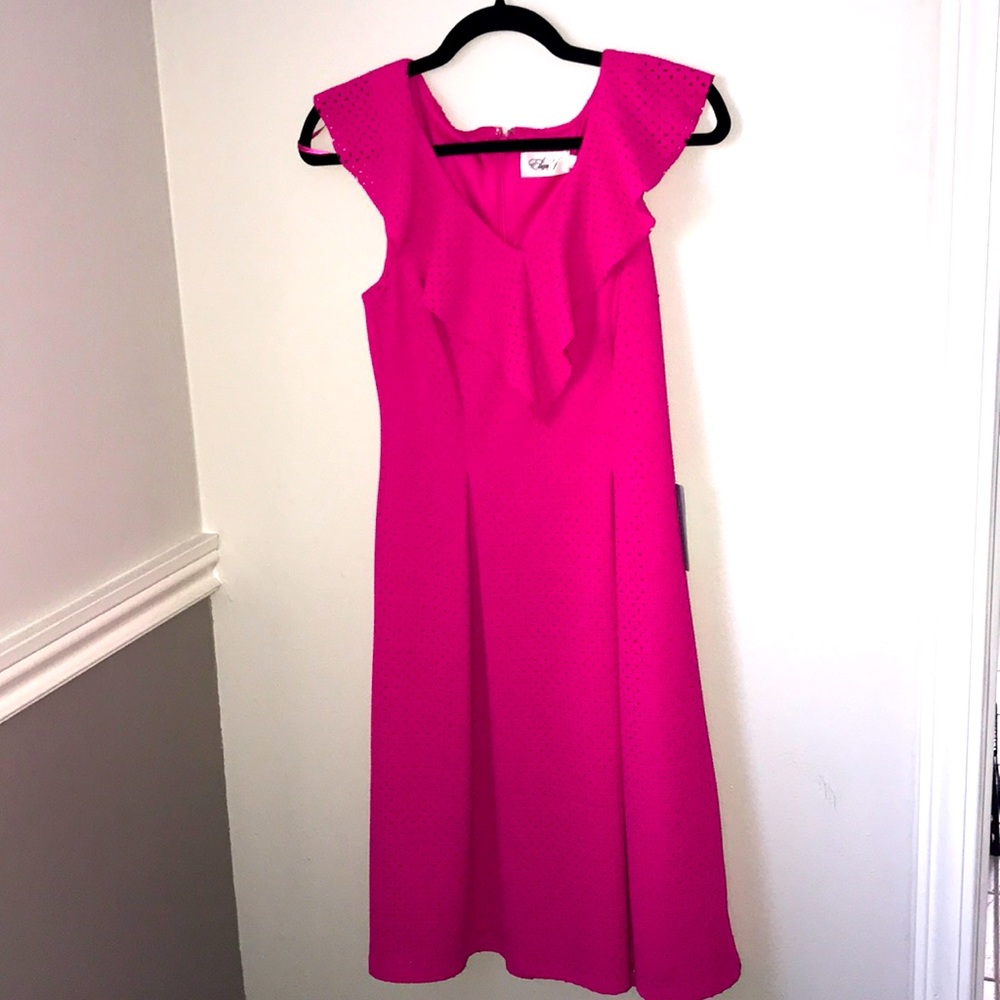 Eliza J hot pink dress
